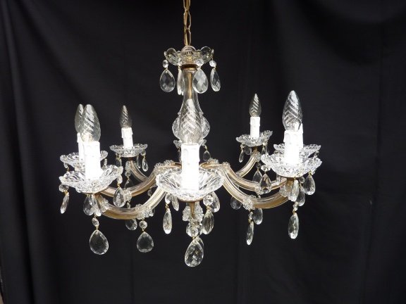 mooie compacte 8 lamps kristallen Maria Theresia - nr. 1