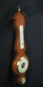 Banjo baro-/hygro-/thermometer,eiken,klas.model,nst,51,5 cm - 5