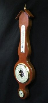 Banjo baro-/hygro-/thermometer,eiken,klas.model,nst,51,5 cm - 6
