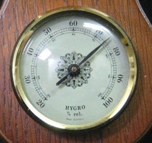 Banjo baro-/hygro-/thermometer,eiken,klas.model,nst,51,5 cm - 3