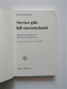 [1973] Service-Gids Hifi-Stereotechniek Knobloch, Kluwer - 2