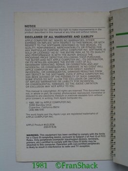 [1981] Apple II, The Dos Manual, Apple Computer Inc. - 2