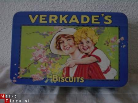 Mooie Verkade biscuittrommel - 1