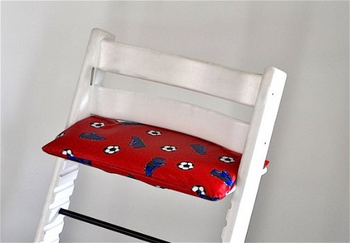 Gecoat zitkussen voor stokke tripp trapp kinderstoel 'voetbal' - 1