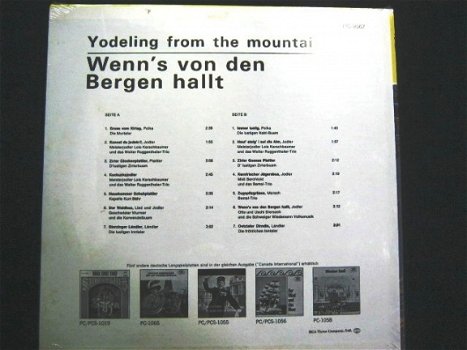 LP volksmuziek Bayern,jr.'60,NW,PC 1058,Canada International - 3