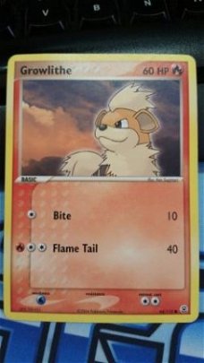 Growlithe  64/112  Ex FireRed and LeafGreen