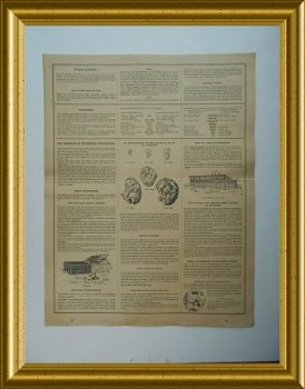 Oude reclame kalender uit 1932 : Sluis vogelvoer - 6
