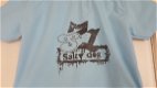 Salty Dog licht blauwe zomer blouse met grote print en borstzakjes maat 128 - 6 - Thumbnail