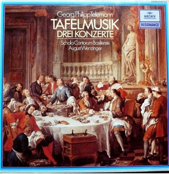 LP - Telemann - Tafelmusik drei Konzerte - 0