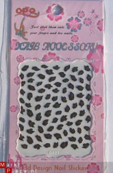 Design Nagel stickers Panter Jaguar D023 nail art gel acryl