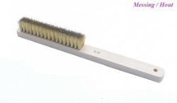 === Messing draadborstel = 0.12 = 4 rijen = nieuw === 29380