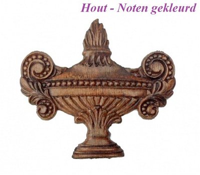 === Klokkast ornament = Hout = nieuw === 27208 - 1