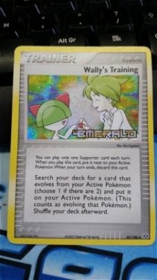 wally's training  85/106 (reverse) Ex emerald gebruikt nr2