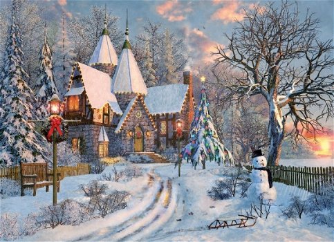 Eurographics - Christmas Cottage - 1000 Stukjes Nieuw - 1