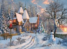 Eurographics - Christmas Cottage - 1000 Stukjes Nieuw