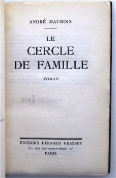 Maurois 1932 Le Cercle de Famille - Gesigneerd Binding - 5