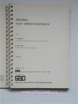 [1980] Tabellen voor elektromonteurs, Dekker en v. Riel, SMD/SBO - 2