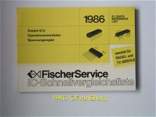 [1986] IC-Quick Reference List/Radio & TV, Fischer Service