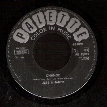 Jess and James-Change- SOUL FREAKBEAT- 1968 (JJ Band) België - 1