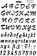 Sjabloon 1 letters alfabet sierlijk groot en klein stencil gratis voorbeelden - 1 - Thumbnail