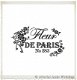 Sjabloon brocante Franse tekst Paris fleurs kroon 30 x 30cm - 4 - Thumbnail