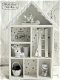 Brocante kleine houten letterbak huisje vorm 30 x 22cm - 3 - Thumbnail