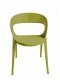 Kunststof design stoel Carla, aparte kuiipstoel - 4 - Thumbnail