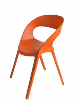 Kunststof design stoel Carla, aparte kuiipstoel - 5