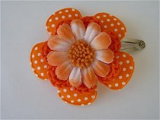 Haarspeld Daisy - oranje