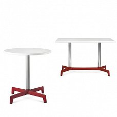 Rechthoekige 4 - 6 peroons design bistrotafel / tafel