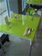 Diverse (bistro) tafels van kunststof, hout, aluminium. - 5 - Thumbnail