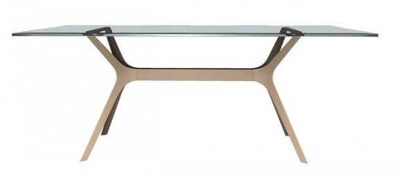 Design tafel Vela met compact of glazen blad - 4