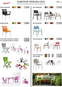 Zic Zsc bistrotafel + 2 stoelen divl kleuren, inklapbaar - 6