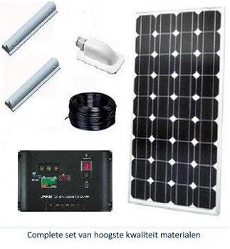 Denson 100 Watt zonnepanelset voor camper/caravan of boot - 1