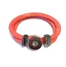 Armband voor 1 chunk roze click button dames sieraden online kopen