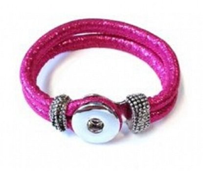 Armband voor 1 chunk roze click button dames sieraden online kopen - 3