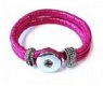 Armband voor 1 chunk roze click button dames sieraden online kopen - 3 - Thumbnail