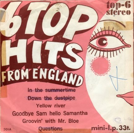 5 x 6 Tophits From England - nr. 1