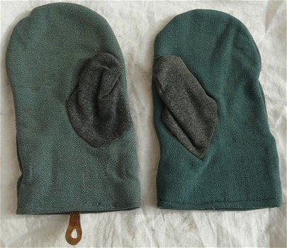 Handschoenen / Handschuhe, Schutz / Tuchhandschuhe, Wehrmacht / Heer, jaren'40. - 0