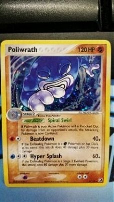 Poliwrath  11/115  Holo Ex Unseen Forces