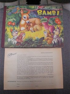 Walt Disney's Bambi nog met verzendformulier van Margriet