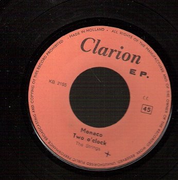 The Strings-Soundpush EP Frans Mijts/Clarion-1961 Monaco ea Vinyl EP - 1