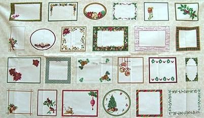 RJR Seasonal Quilt Labels Panel Christmas 280 x 114 ( qs13) - 1