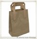 Papieren kraft tas medium eco bruin 22 x 18cm (per stuk) - 2 - Thumbnail