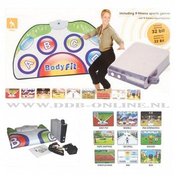 Body fit game set wireless console incl. 9 fitness sport games - draadloos interactieve speelmat - 5