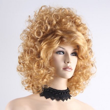 Diva / Drag Queen pruik groot volume goudblond - Afbeelding 2