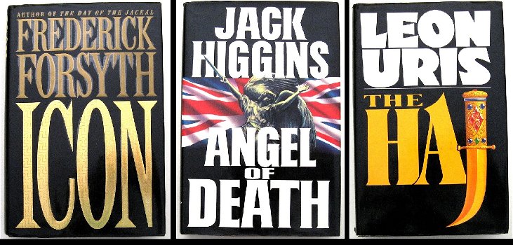 [Thrillers] Forsyth, Higgins, Uris Icon, Angel of Death, The Haj - 0