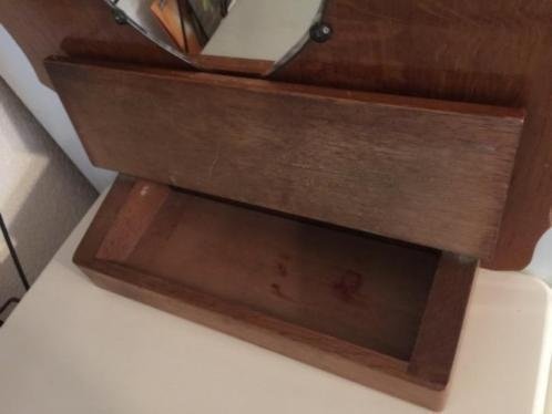 Brocante, vintage halspiegel met kammenbakje - Afbeelding 4