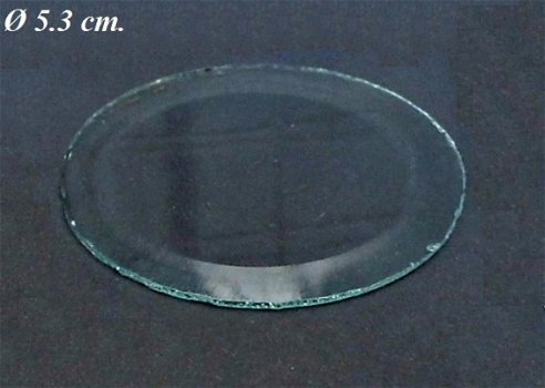 == Geslepen vlak glas = ± 5.3 cm. = 30818 - 0