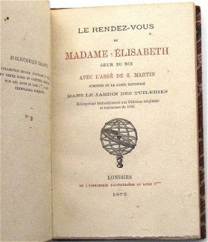 Le Rendez-vous de Madame Élisabeth 1875 #2/100 Curiosa - 4